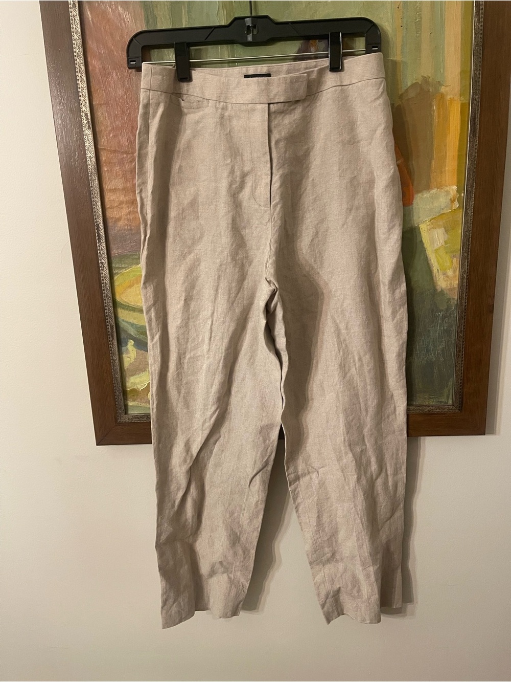 J. Crew Light Beige 100% Linen Pants
